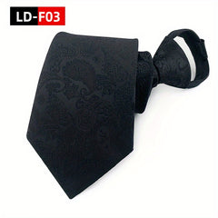 Business Wedding Classic Zipper Necktie For Men