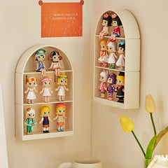 Arch Shaped Wall Mounted Storage Box PET Thicker Sturdy Collection Display