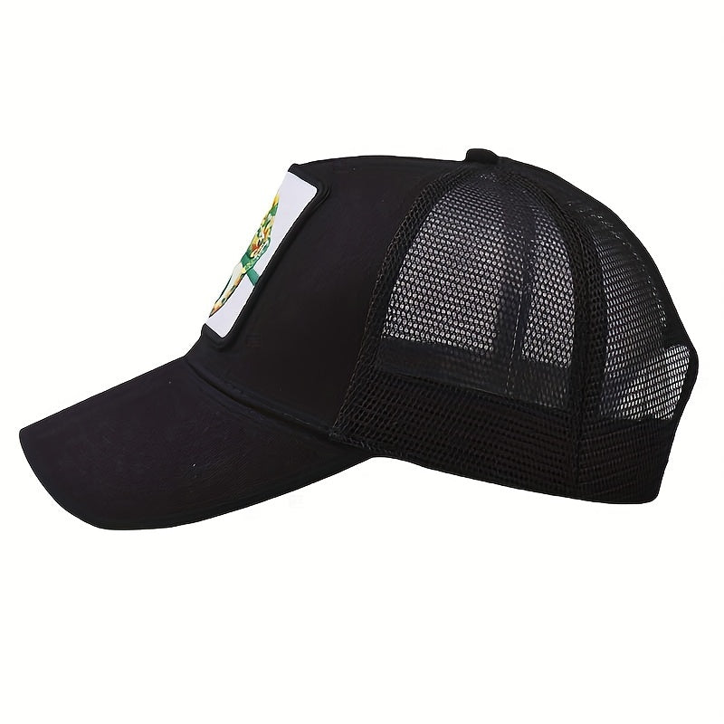 Lizard Embroidery Patch Baseball Cap Unisex Mesh Trucker Hat