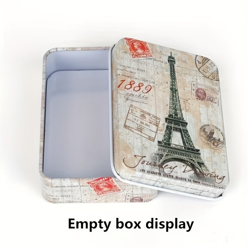 Small Iron Storage Box for Office Supplies U Disk Pins Postcards