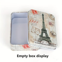 Small Iron Storage Box for Office Supplies U Disk Pins Postcards