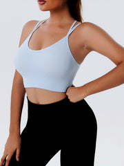 Back Cross Wireless Sport Bra Comfy & Breathable Women's Lingerie