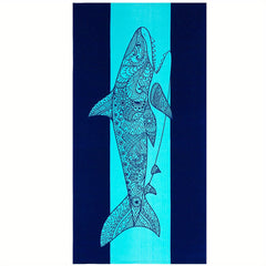 Oversized Printed Beach Towel Quick Drying Lightweight Blanket