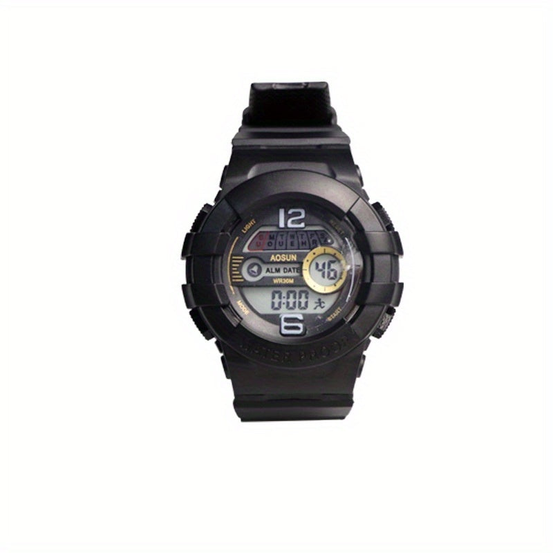 Kids' Waterproof Sports Watch Colorful Light Electronic Watch