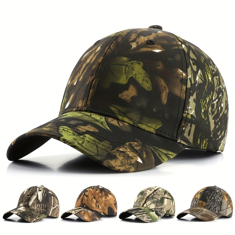 Unisex Sunshade Leaf Bionic Camouflage Baseball Cap