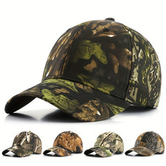 Unisex Sunshade Leaf Bionic Camouflage Baseball Cap