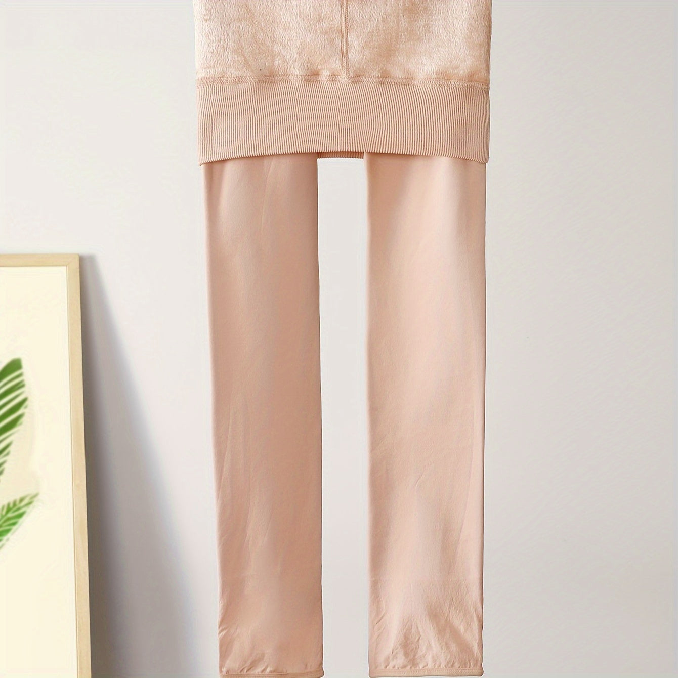 Plush Lined Opaque Tights High Waist Leggings Women's Stockings