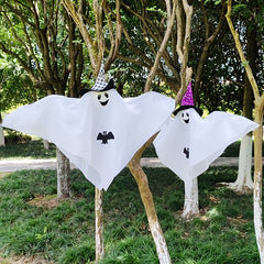 2pcs Fabric Hanging Ghosts Halloween Decoration
