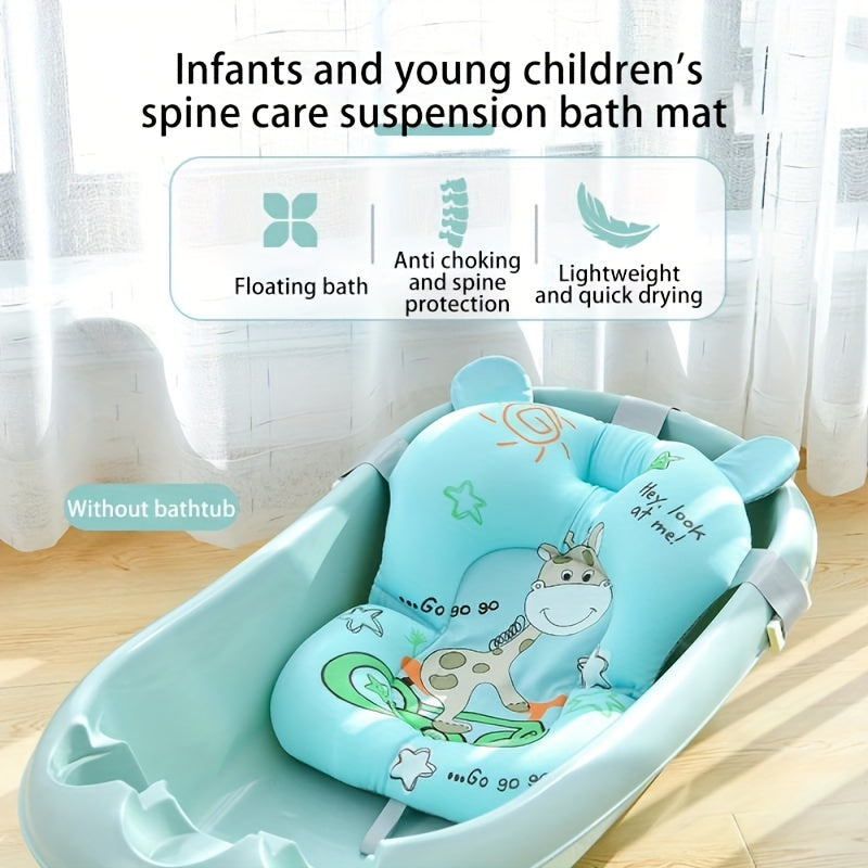 Baby Bath Seat with Non Slip Mat & Body Cushion