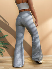 High Rise Fitness Flared Leg Trousers