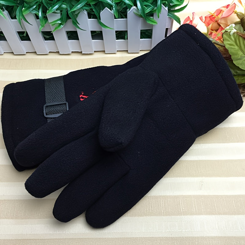 Men's Large Winter Warm Gloves for Outdoor Sports