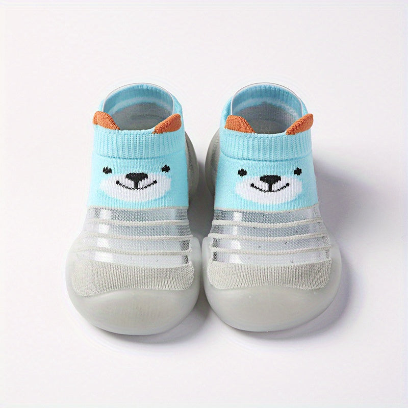 Boys Cartoon Woven Sock Shoes Soft Sandals Crib Shoes