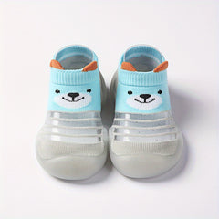 Boys Cartoon Woven Sock Shoes Soft Sandals Crib Shoes