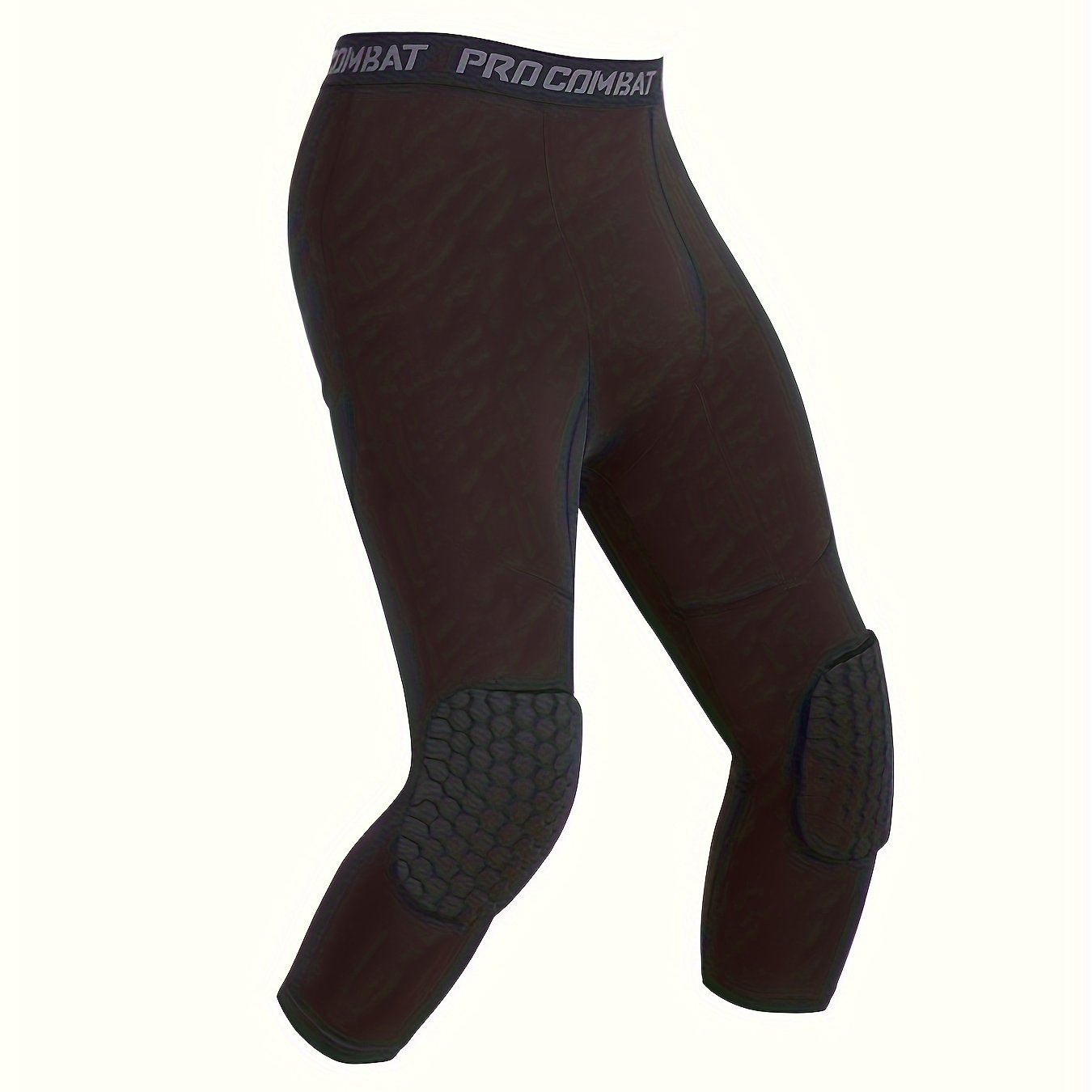 Boys Compression Pants With Knee Pads Sport Tights Basketball