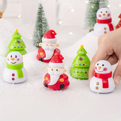 Christmas Toys Santa Claus Christmas Tree Snowman Shape Inertia Pull Back Car