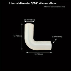 Silicone Elbow Soft Joint Hard Pipe Soft Connection Elastic Rubber Hose Coupling