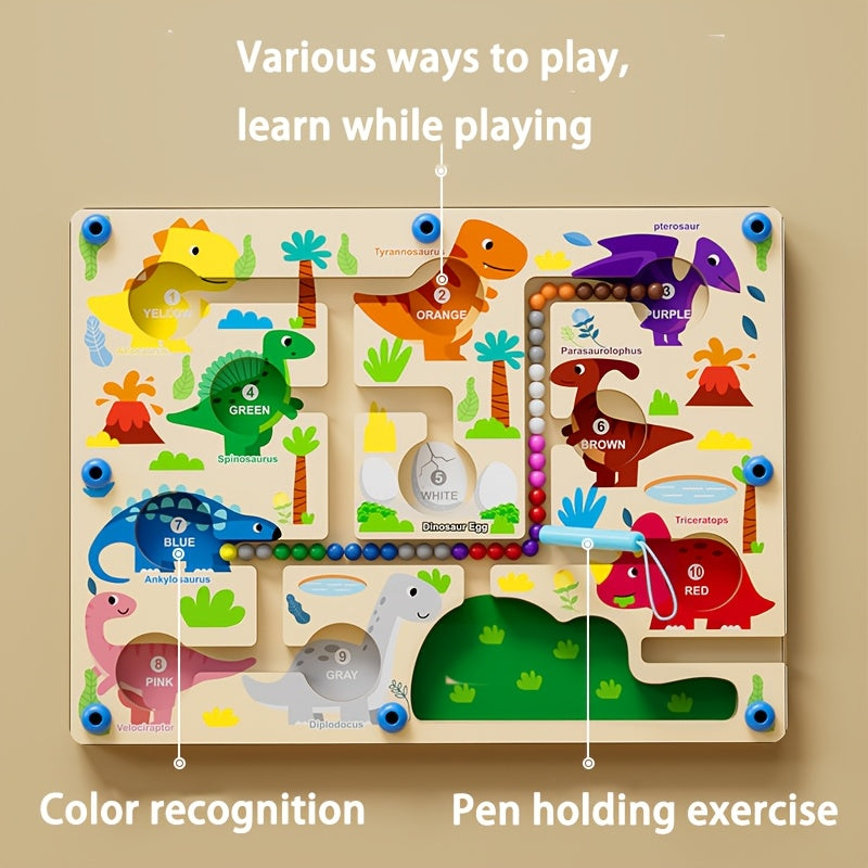 Wooden Magnetic Number Maze Puzzle Toy for Kids