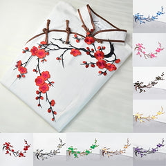 Flower Embroidery Cloth Sticker Cheongsam Skirt Decoration Patch
