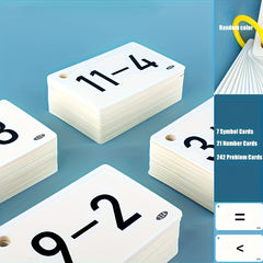 Paper Addition Subtraction Flashcards 270pcs Within 20 Math Learning Set
