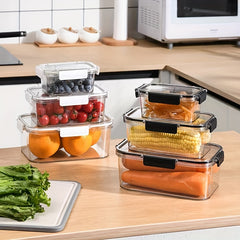 Transparent Fresh Keeping Lunch Box for Fruits and Vegetables