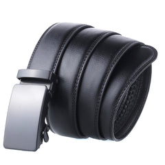 Men's Automatic Buckle Adjustable Business PU Leather Belt