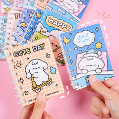 Cartoon Animal Spiral Notebook for Students Office Take Notes