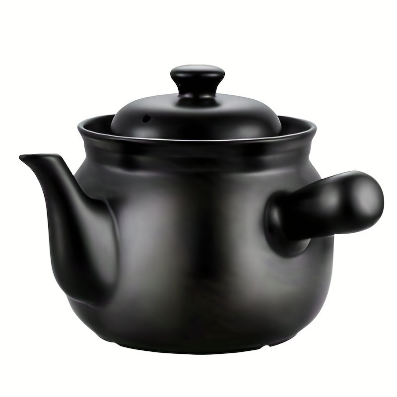 1pc Health Decoction Skillet Steam Stew Pot Ceramic Chinese Medicine Pot