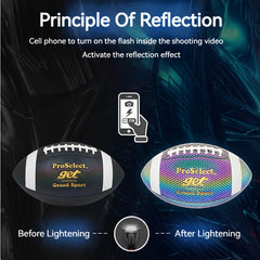 ProSelect Reflective PU Football Non Slip Wear Resistant