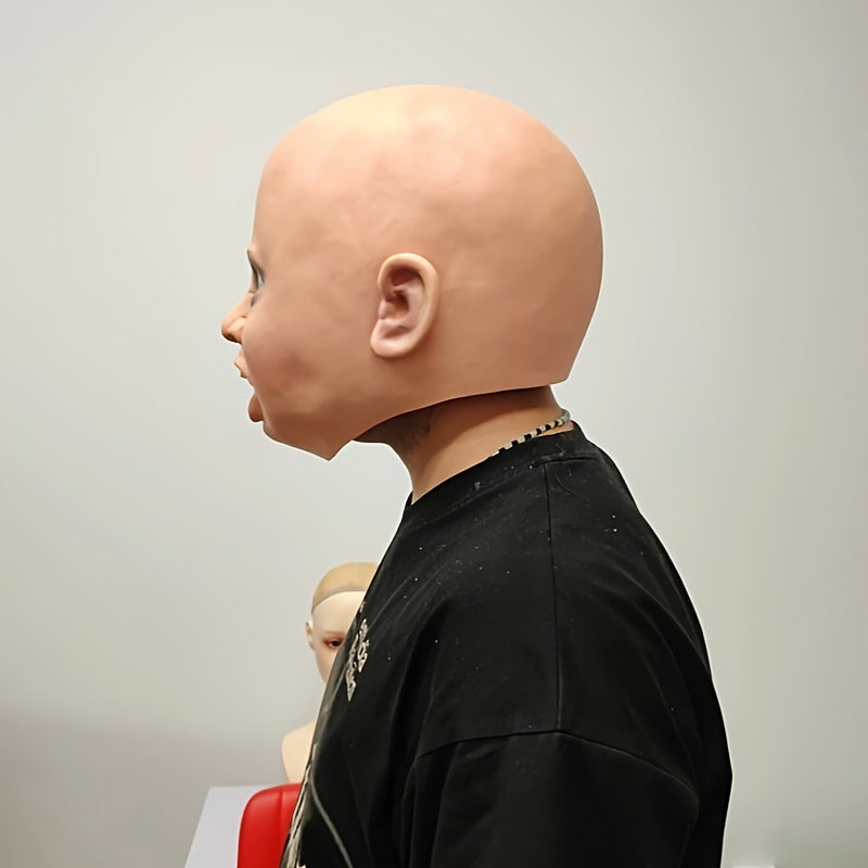 Realistic Halloween Mask Natural Rubber Cosplay Pranks Party Accessory