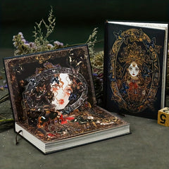 128pcs Retro Literary Hardcover Notebook for Accounts, Journals