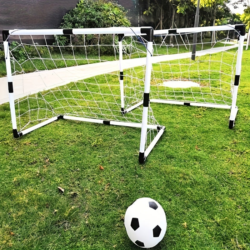 2pcs Plastic Soccer Goal Portable Backyard Training Soccer Goal