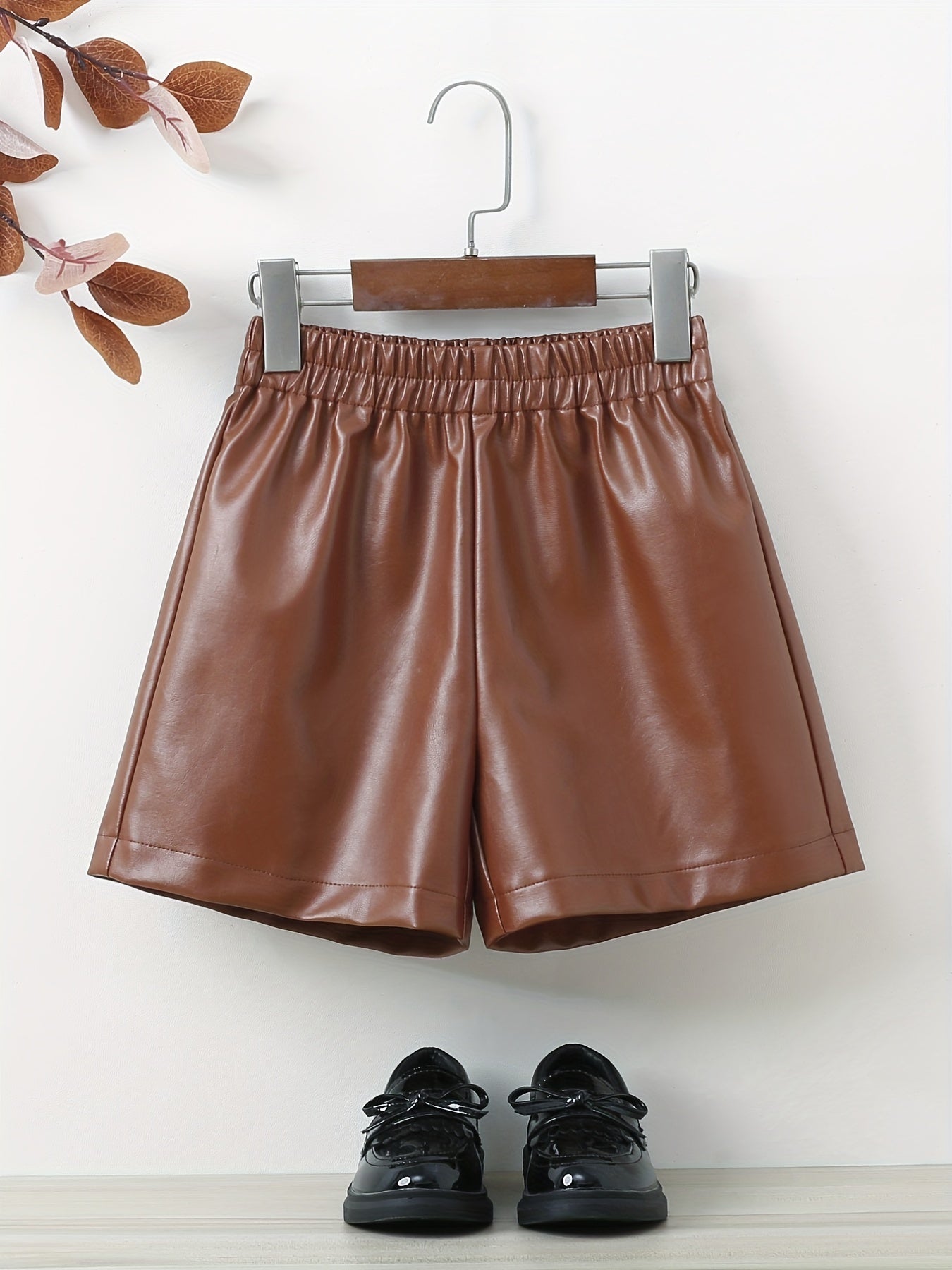 Kid Girls' PU Leather Shorts for Holiday Going Out