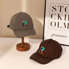 Unisex Breathable Wide-brimmed Baseball Cap With Letter Embroidery