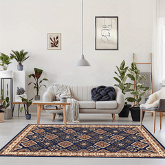 Bohemian Dark Classic Pattern Large Area Carpet Living Room Bedroom