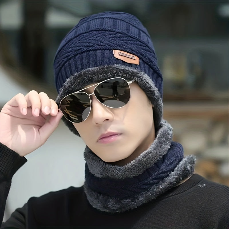 Warm Hats With Scarves for Outdoor Sports Men's & Women's