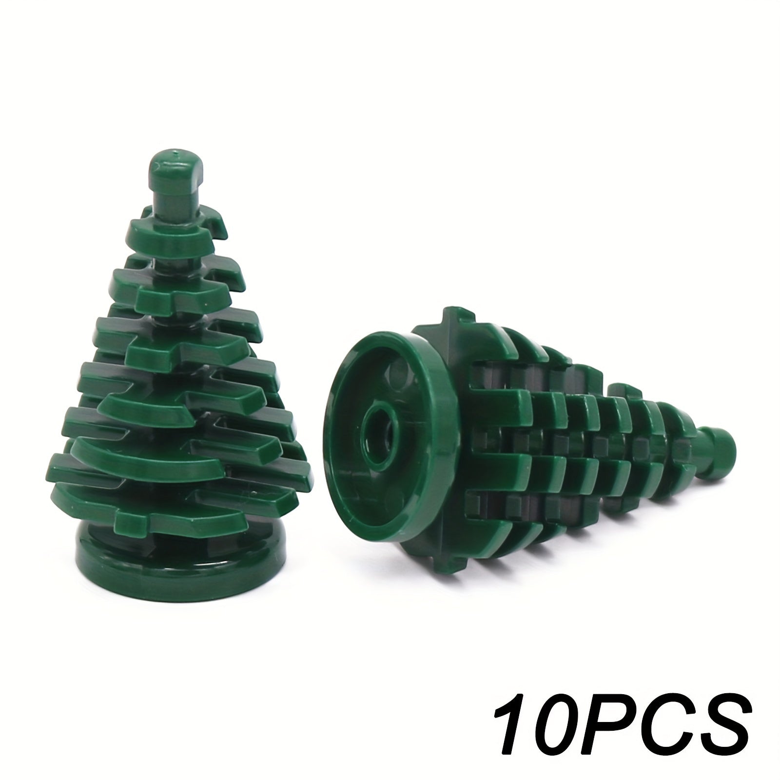 10pcs Building Blocks Christmas Tree Mini Spruce Compatible 2435 City Jungle