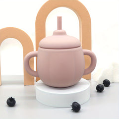 Double Handle Baby Water Cup Straw Cup Leak Proof Anti Choking