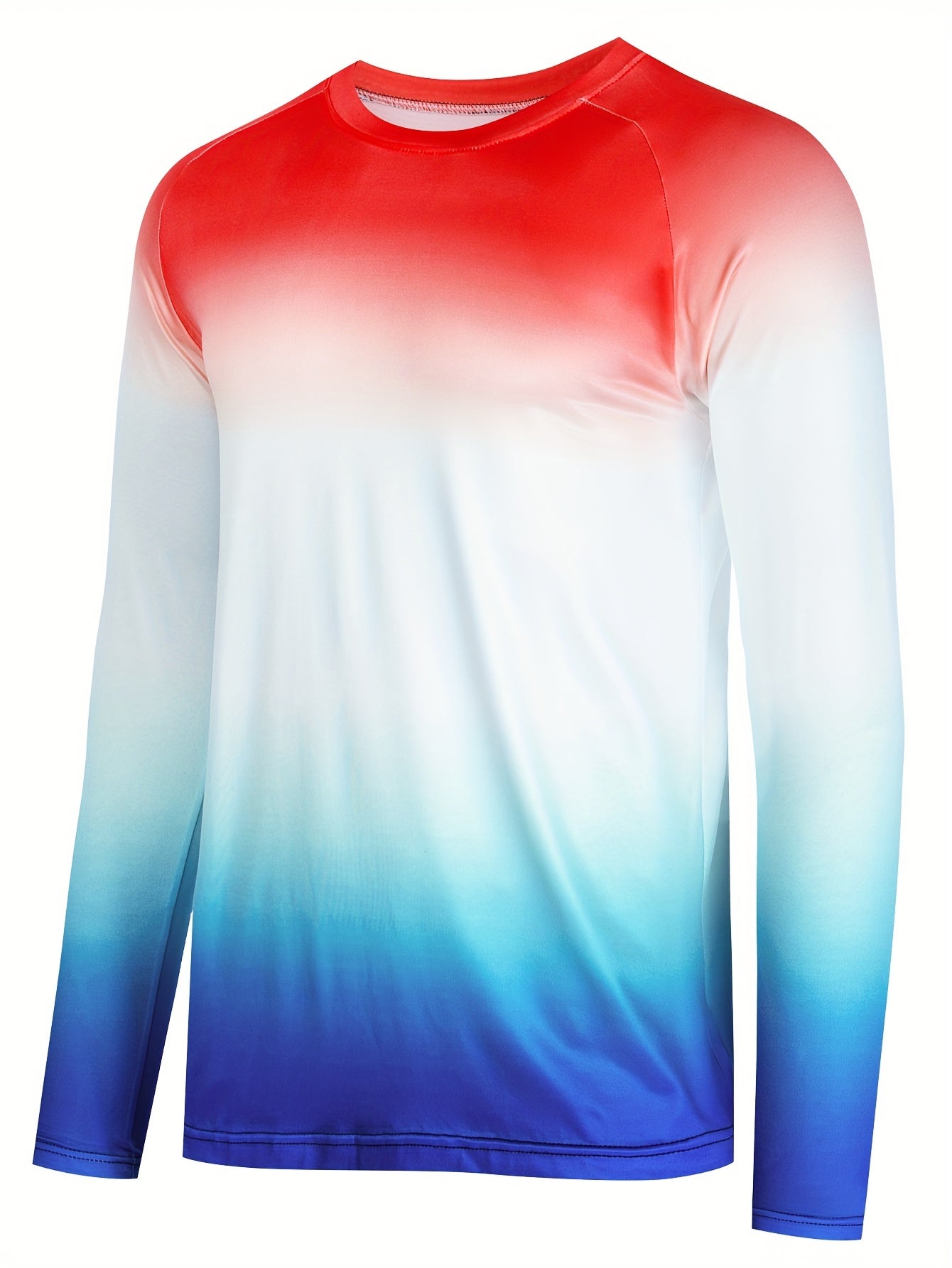 Men's Tie Dye Long Sleeve Motorcycle T-shirt