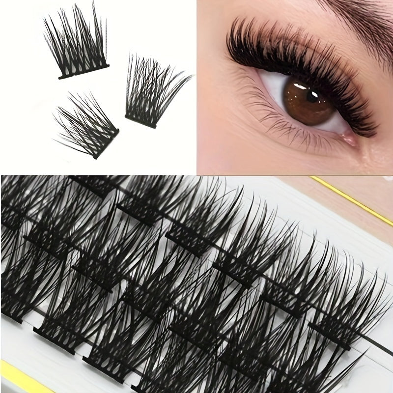 DIY Cluster Eyelash Large Capacity Natural Look False Eyelashes