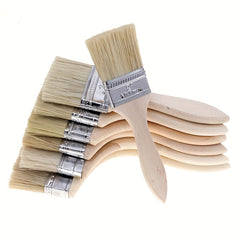 Thickened Natural Paint Brush Set with Decorative Small & Stain Brushes