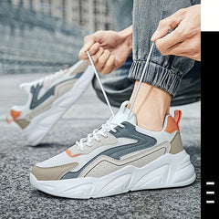 Men's Lace-up Mesh Chunky Sneakers Athletic Shoes