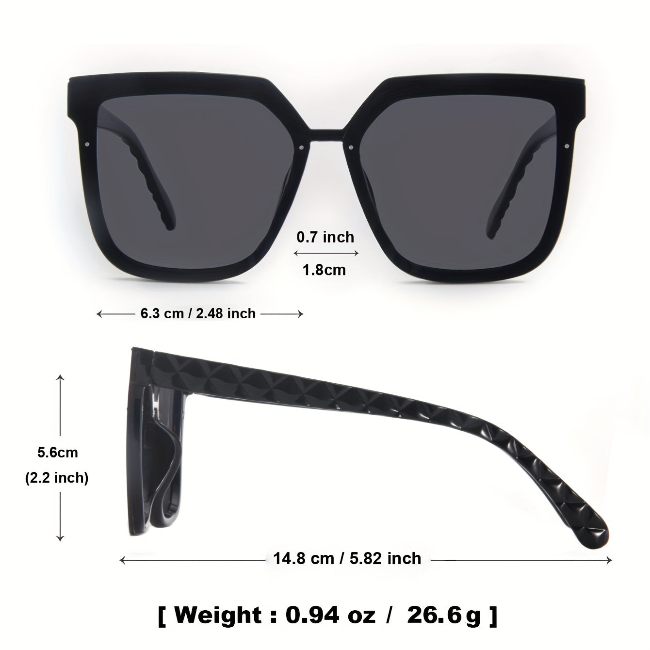Men's Large Frame Sunglasses UV Protection for Outdoor Travel