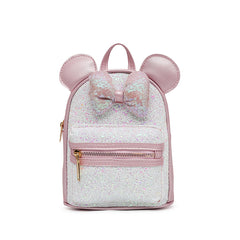 Kids Backpack Sequin Bow School Bag Ears Kindergarten Schoolbag