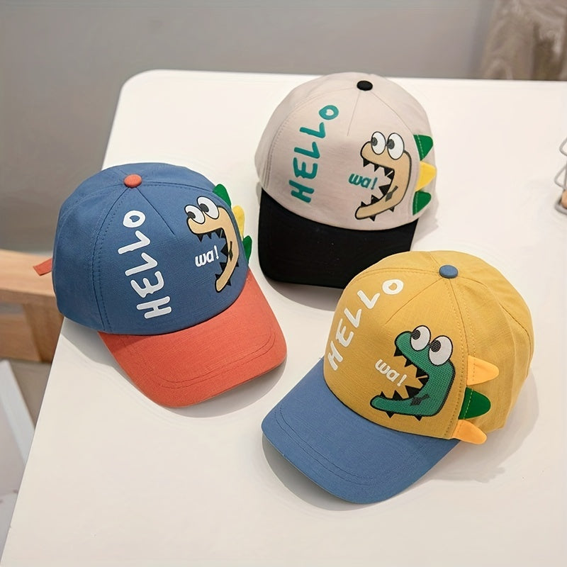 Kids Dinosaur Graphic Sun Protection Baseball Cap