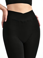 Bootcut Yoga Pants High Waist Butt Lifting Flare Pants Women's Activewear