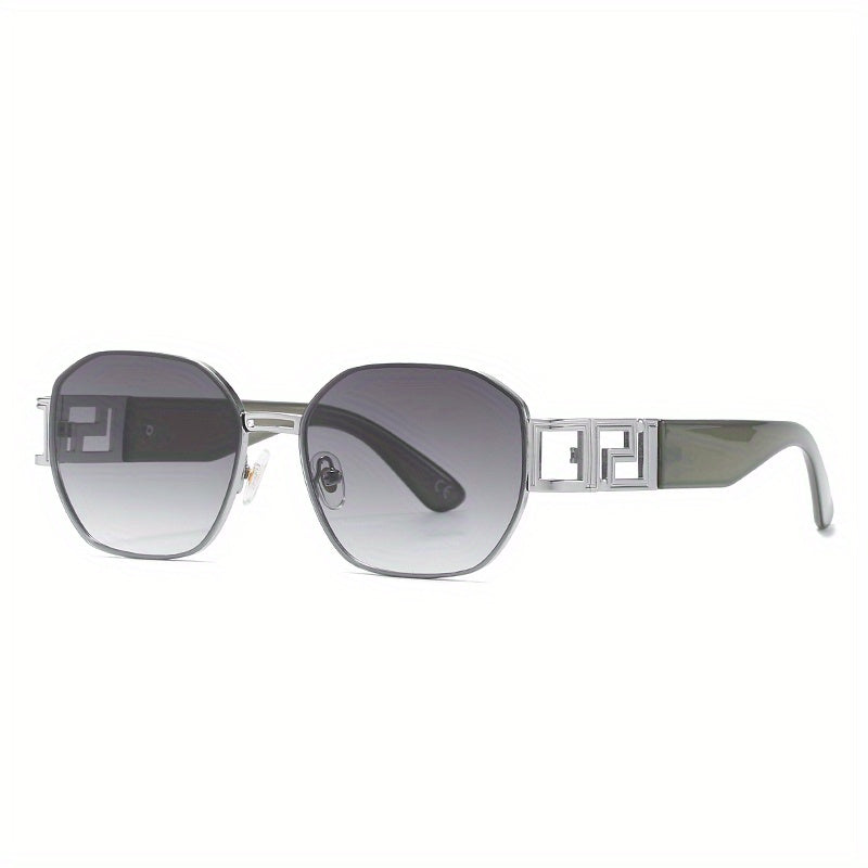 Square Metal Sunglasses Gradient UV400