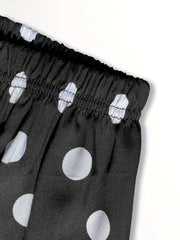 Polka Dot Print Jogger Pants Casual Every Pants Women's Clothing