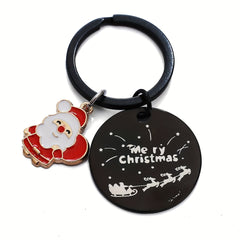 Christmas & New Year Keychain, Festive Decor for Keys & Backpacks