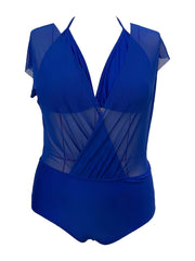 Mesh One Piece Bodysuit Swimsuit Set