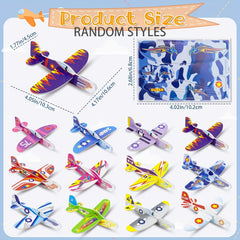 30pcs Colorful Foam Airplane Set for Party Favors and Rewards